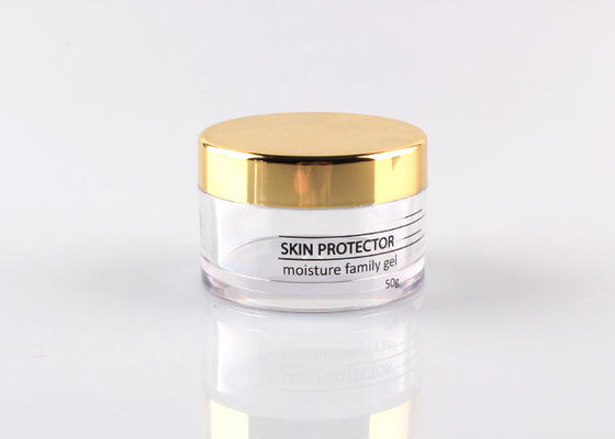 50g despejan el tarro cosmético redondo de cristal con tamaño material de las tapas φ63mmx42mm del PE