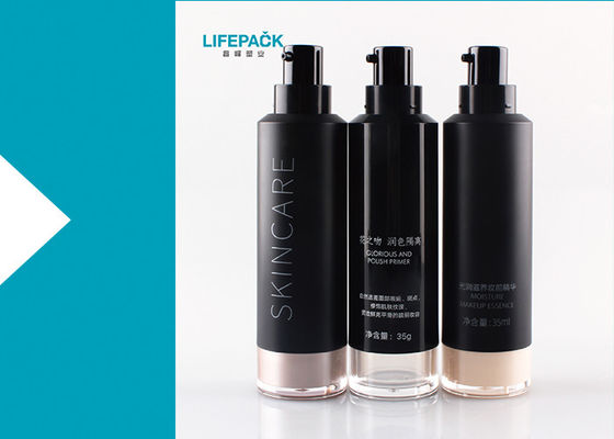 Tamaño vacío recargable de la capacidad φ34.5mmx134mm de la botella 50ml de la bomba de la fundación