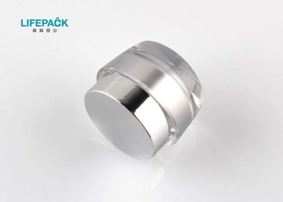 Acabamiento de seda de la impresión del envase cosmético de pared doble del plástico transparente