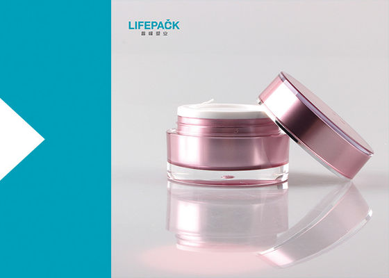 La capacidad de acrílico cosmética modificada para requisitos particulares del tarro 30ml del color para las lociones y bate