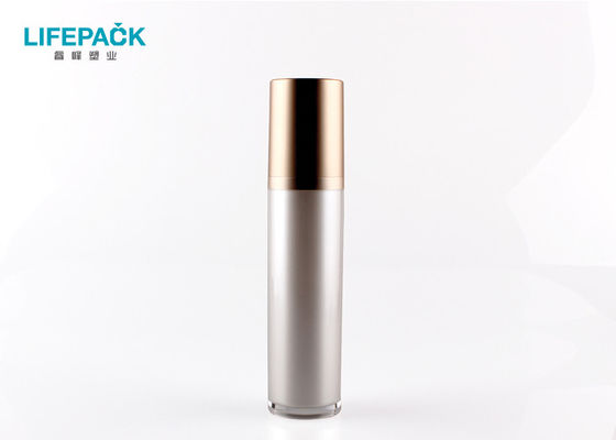 Botella vacía de la loción del cuerpo con la bomba 15ml 30ml 50ml 100ml 120ml de la plata del oro