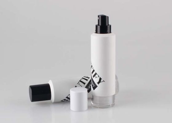 Botellas privadas de aire cosméticas redondas de la bomba para el diseño líquido de la pared del doble de la fundación