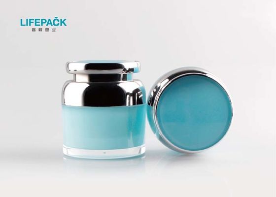 Tarro de acrílico cosmético redondo con las tapas para el maquillaje 30ml de empaquetado poner crema 50ml